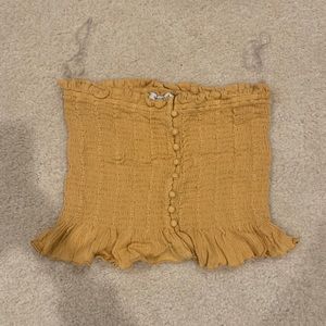American eagle size medium yellow crop top